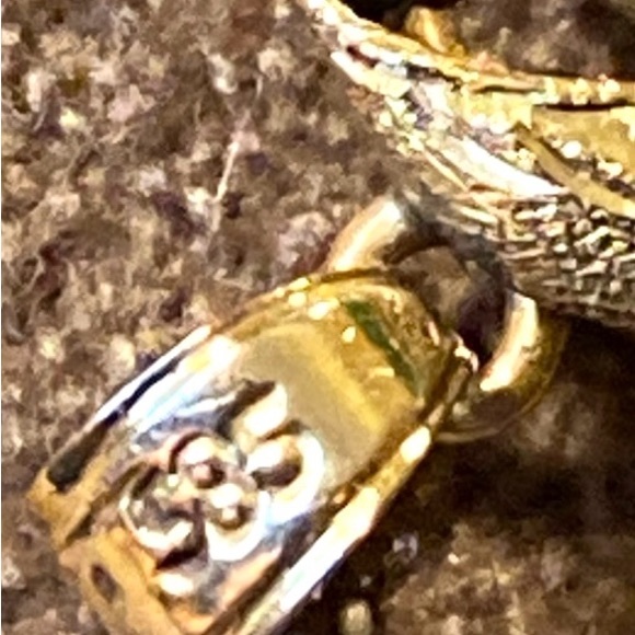 Vintage 14K Solid Gold Jade Pendant - Picture 3 of 5